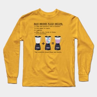 Easy Gender Fluid Recipe Long Sleeve T-Shirt